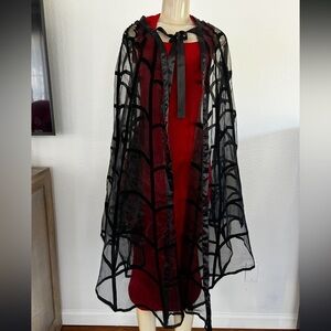Leg Avenue Black and Red Cape